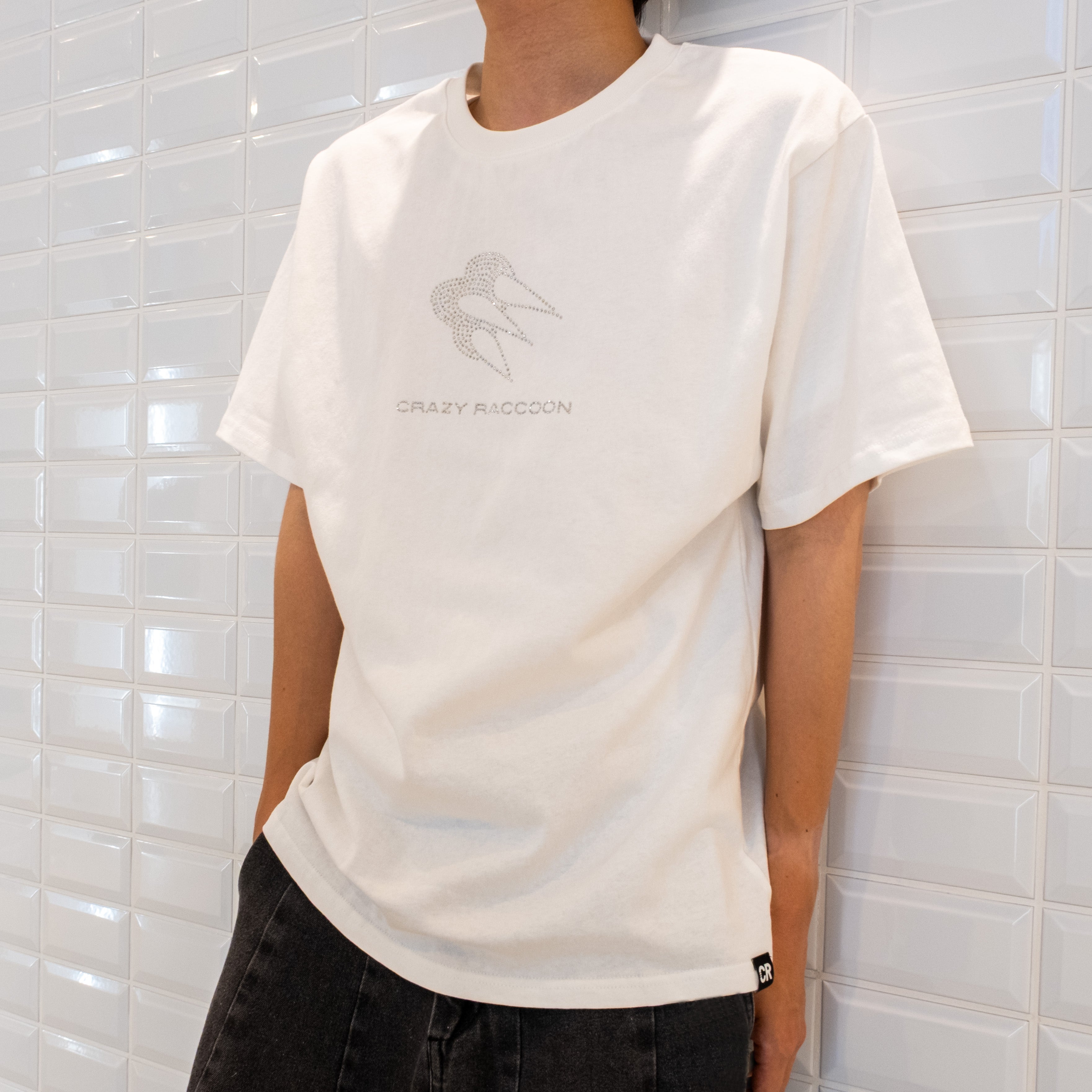 【完全受注生産】crazyraccoon Tシャツ ホワイト CR RACKEY THE RACCOON TEE WHITE – CRAZY RACCOON