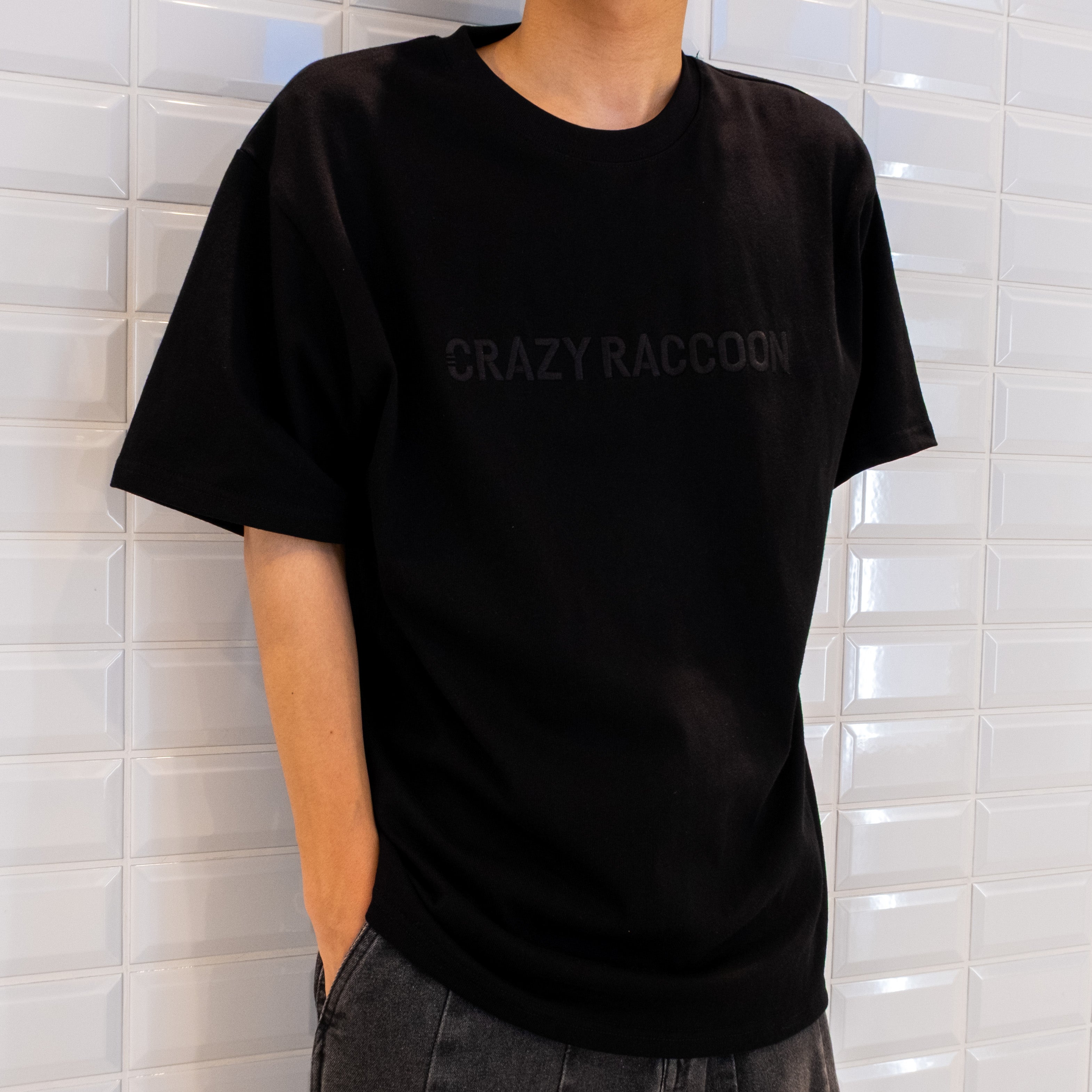 【完全受注生産】crazyraccoon Tシャツ ホワイト CR L CR LOGO L/S TEE WHITE クレイジーラクーン Tシャツ メンズ