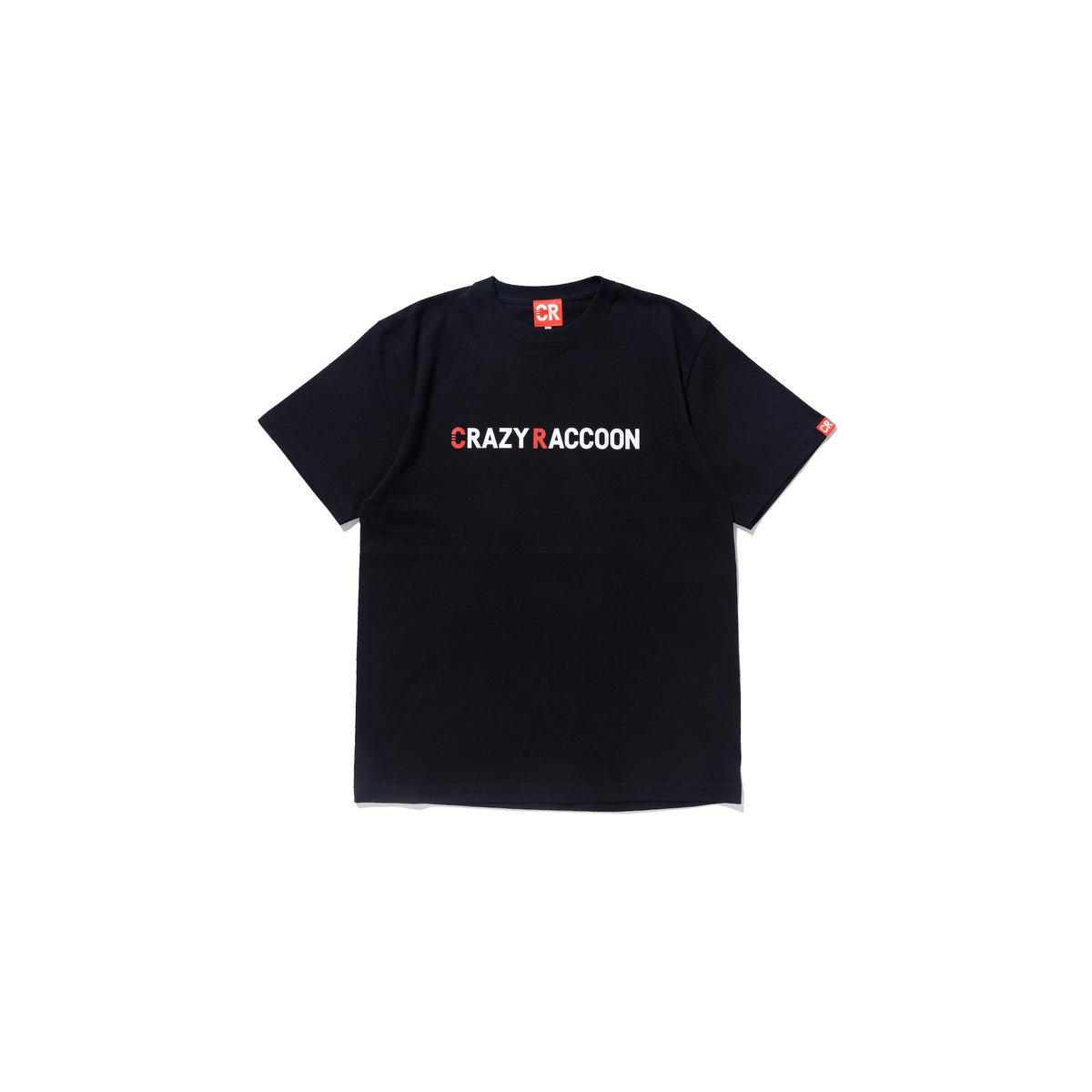 CRAZY RACCOON LOGO TEE BLACK