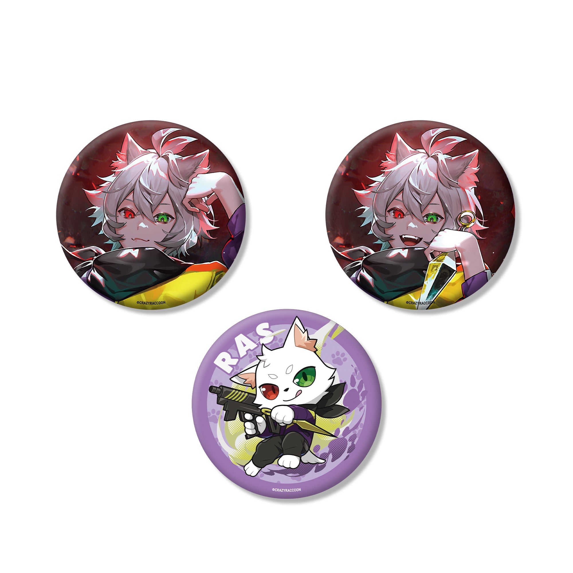 RAS RANDOM BADGE B2025 – CRAZY RACCOON