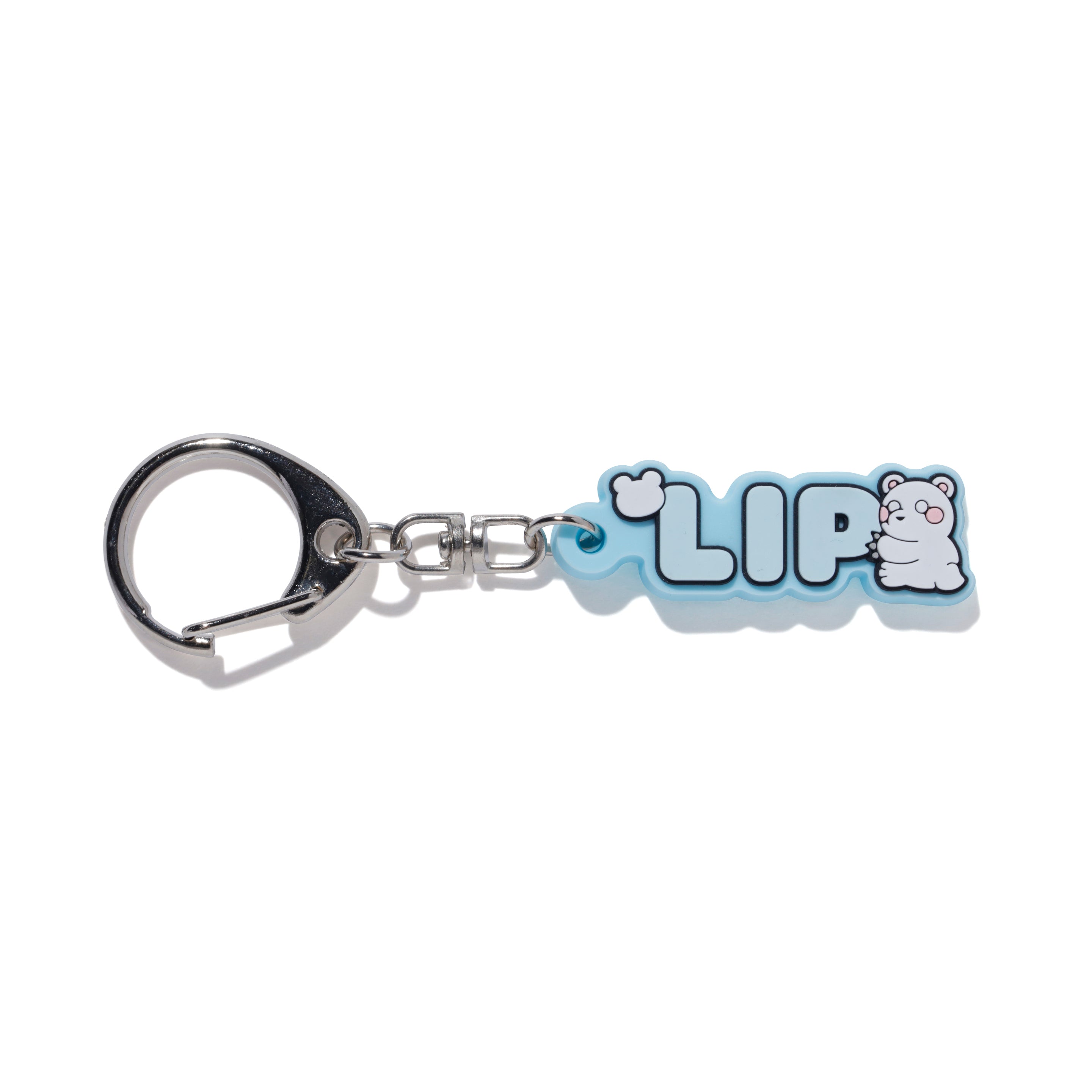 LIP NAME RUBBER KEYCHAIN – CRAZY RACCOON