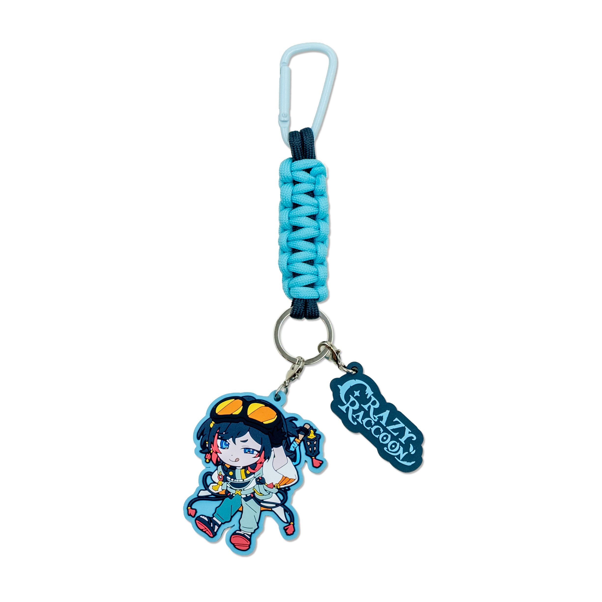 MOUNTAIN DAY URUCA PARACORD RUBBER KEYCHAIN – CRAZY RACCOON