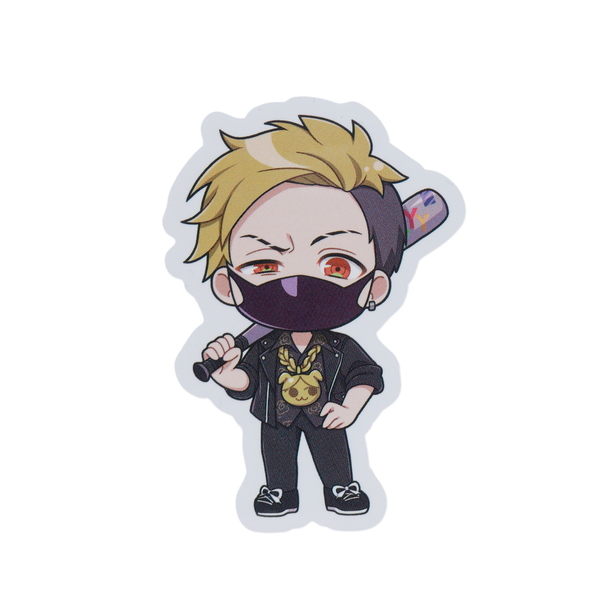 YY MINI STICKER – CRAZY RACCOON