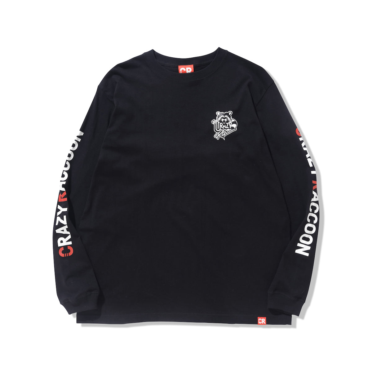 RACCOON LOGO L/S TEE BLACK