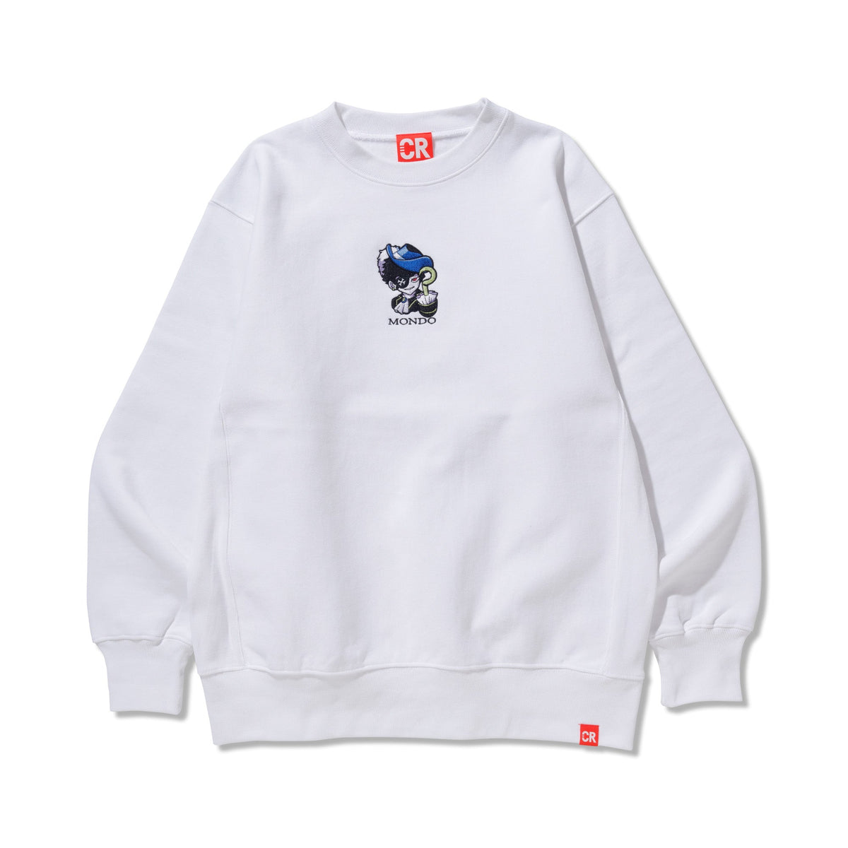 MONDO CREWNECK WHITE – CRAZY RACCOON