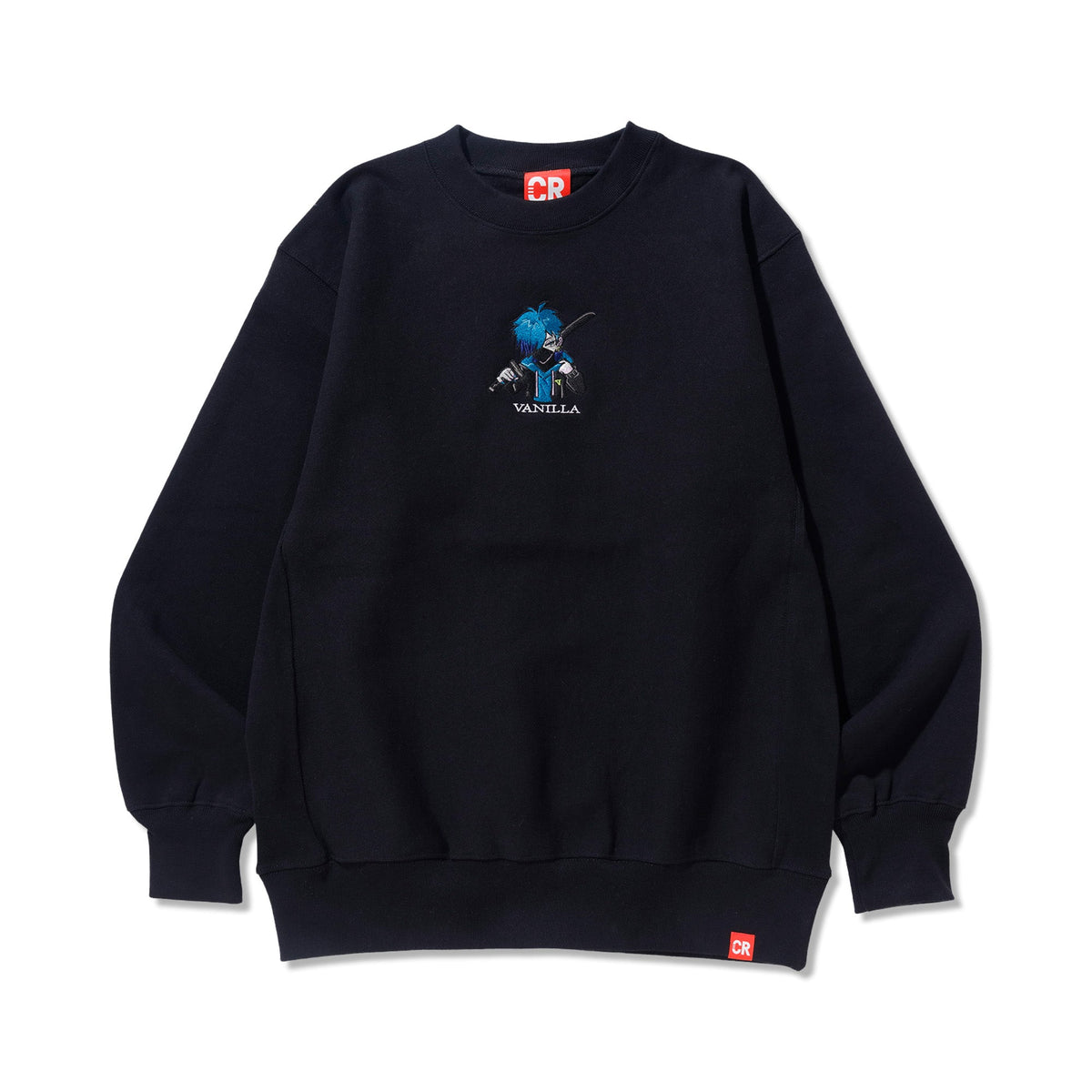 VANILLA CREWNECK BLACK – CRAZY RACCOON