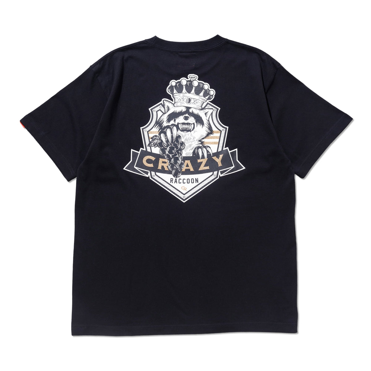 KING RACCOON TEE BLACK