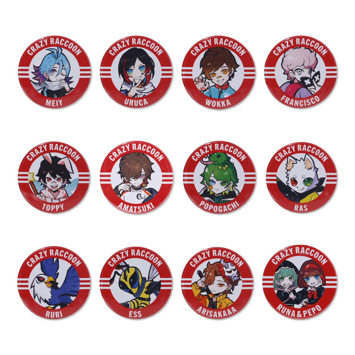 MEMBER CAN BADGE & STICKERS SET 2