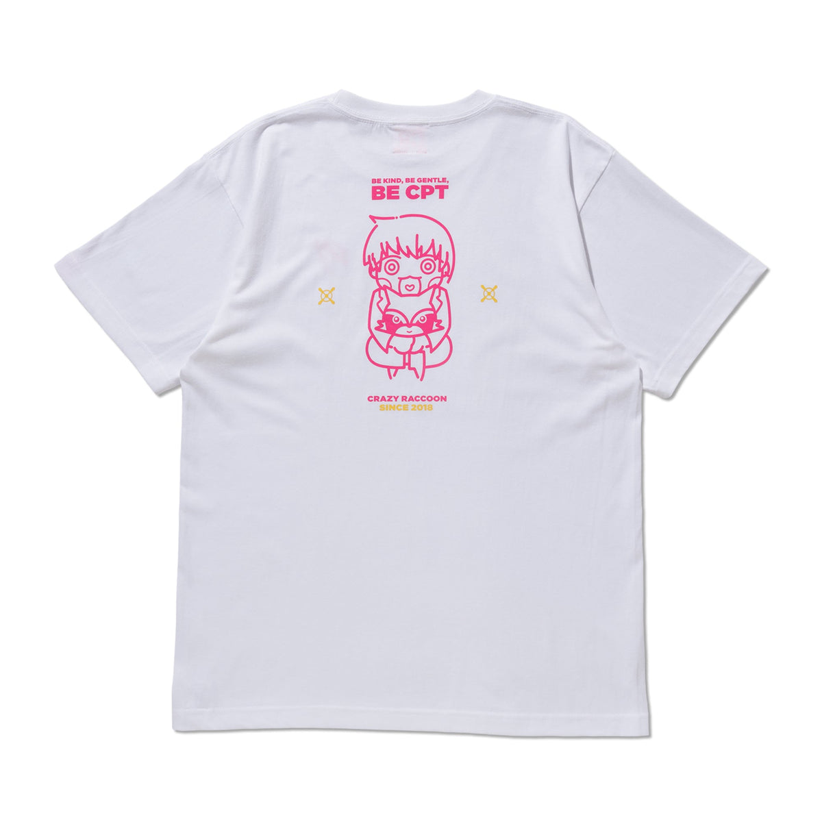 BE CPT TEE WHITE – CRAZY RACCOON