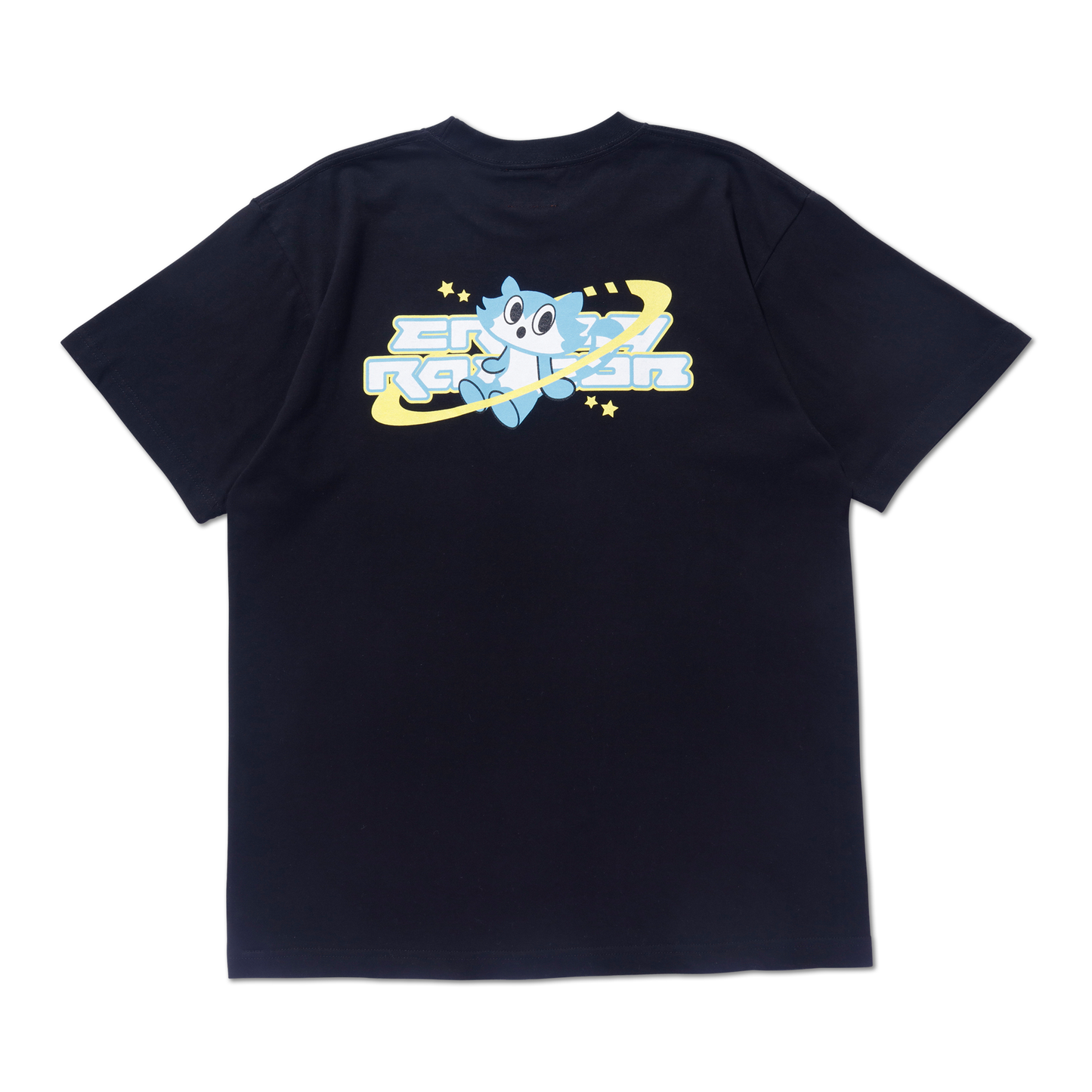 SPACE LOGO TEE BLACK – CRAZY RACCOON