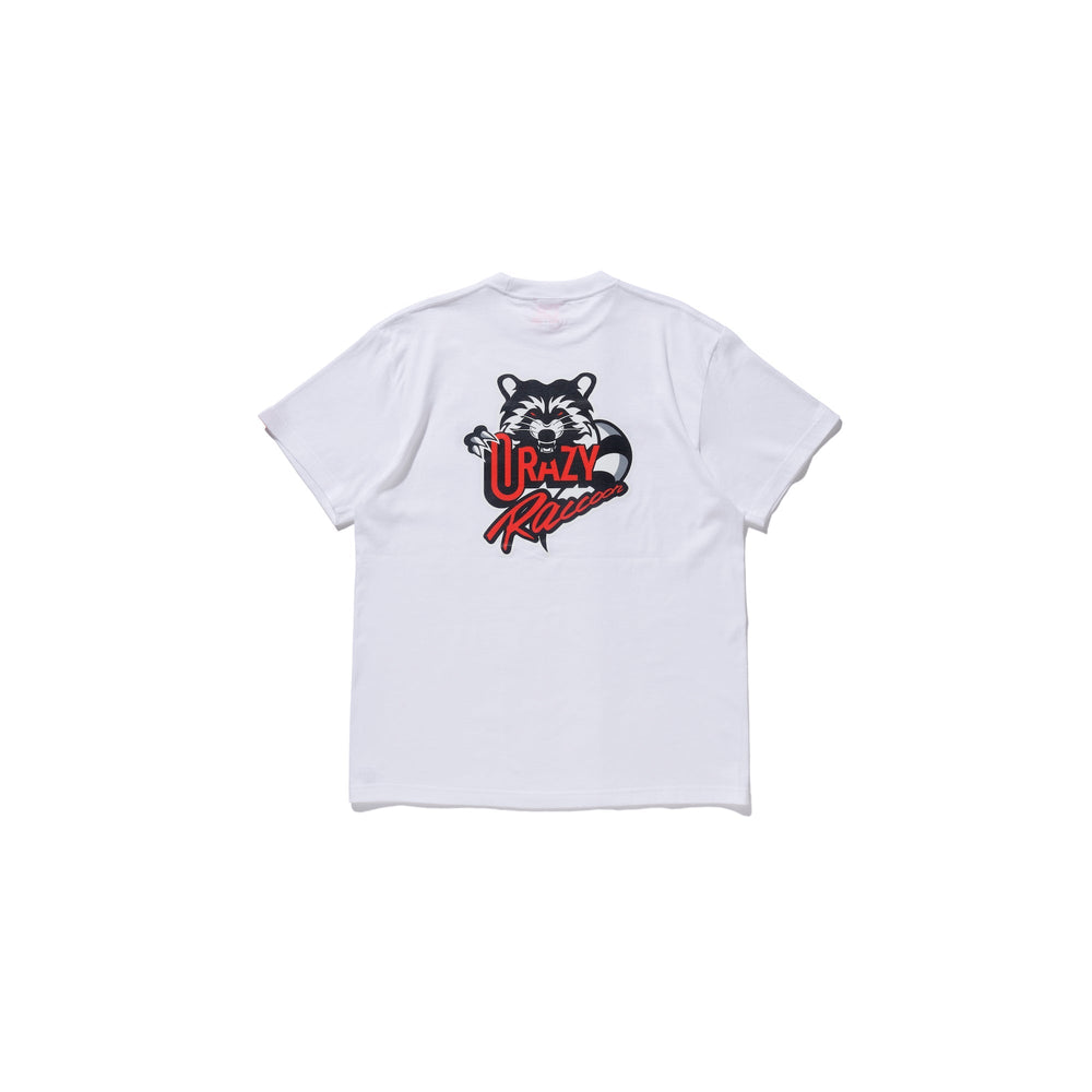 CRAZY RACCOON LOGO TEE WHITE