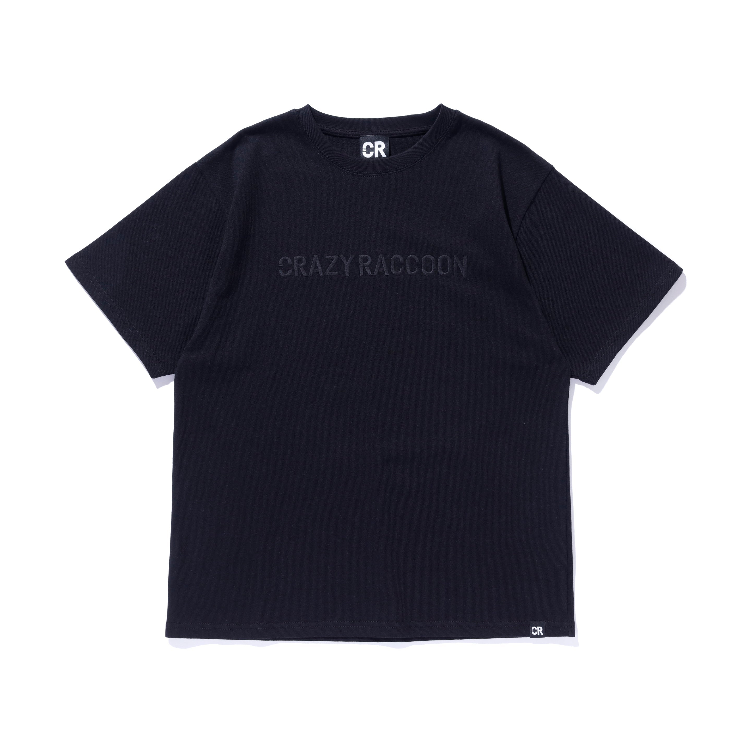 Crazy Racoon Logo CRAZY RACCOON LOGO SC EMBROIDERY TEE BLACK