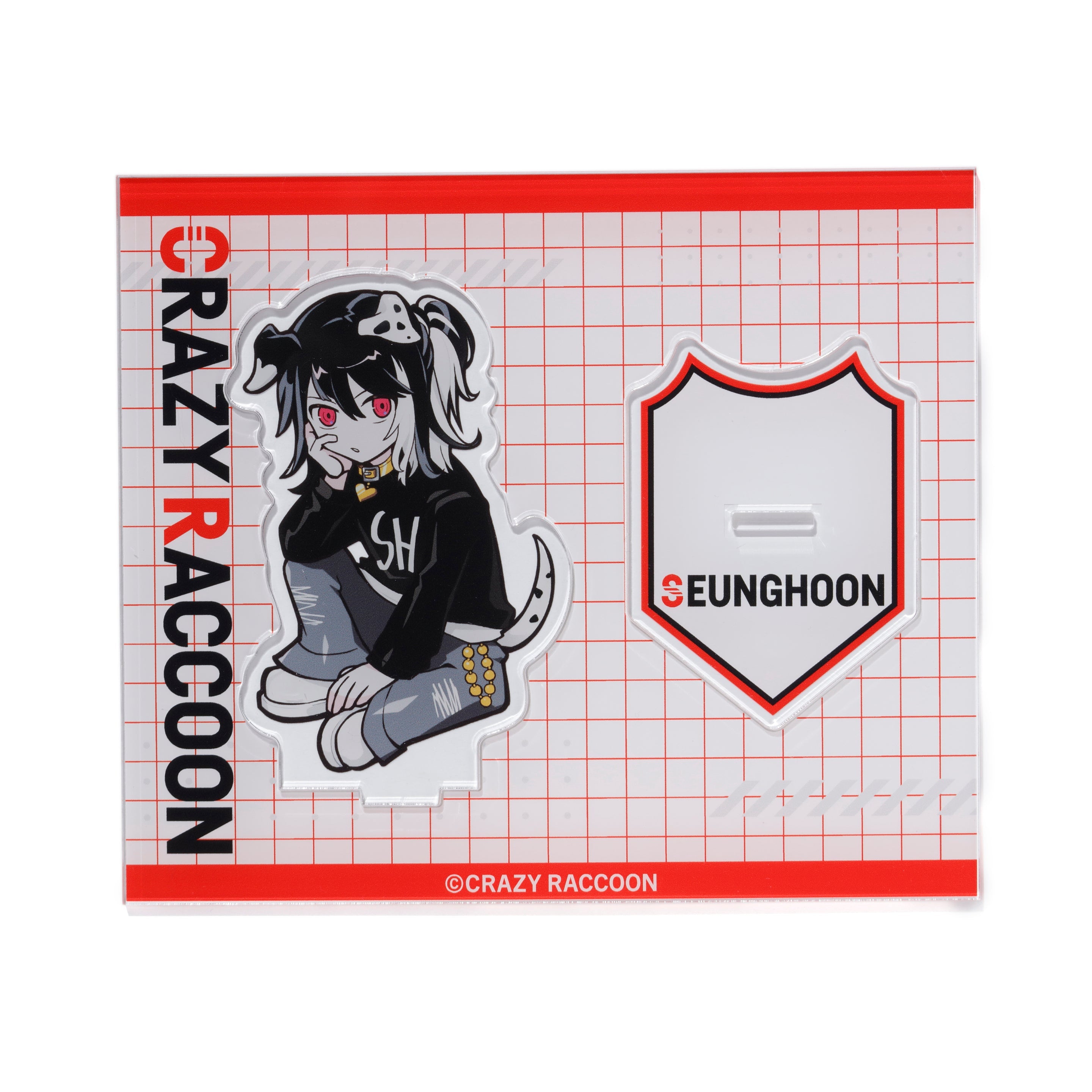 SEUNGHOON ACRYLIC STAND – CRAZY RACCOON