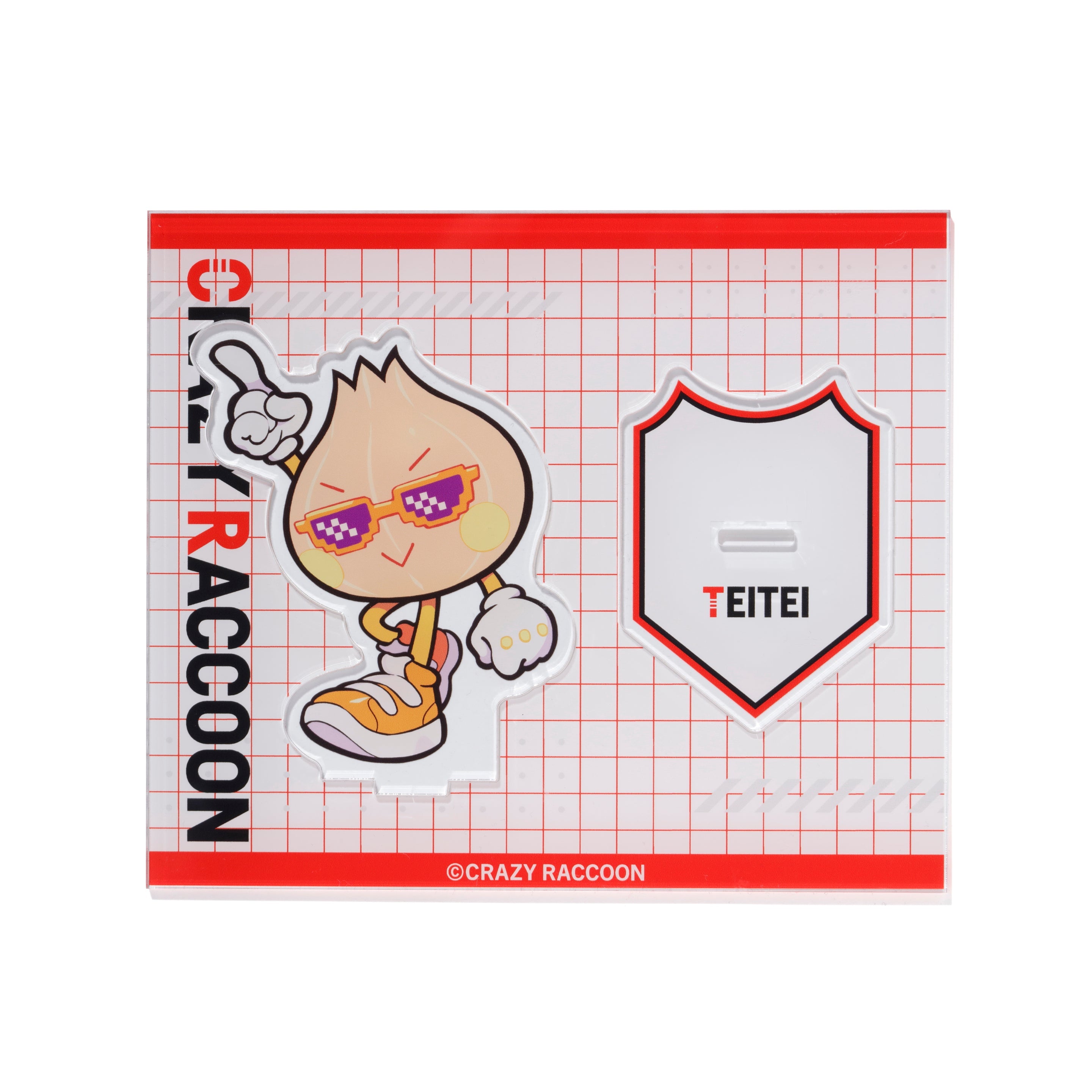 Teitei TEITEI ACRYLIC STAND – CRAZY RACCOON