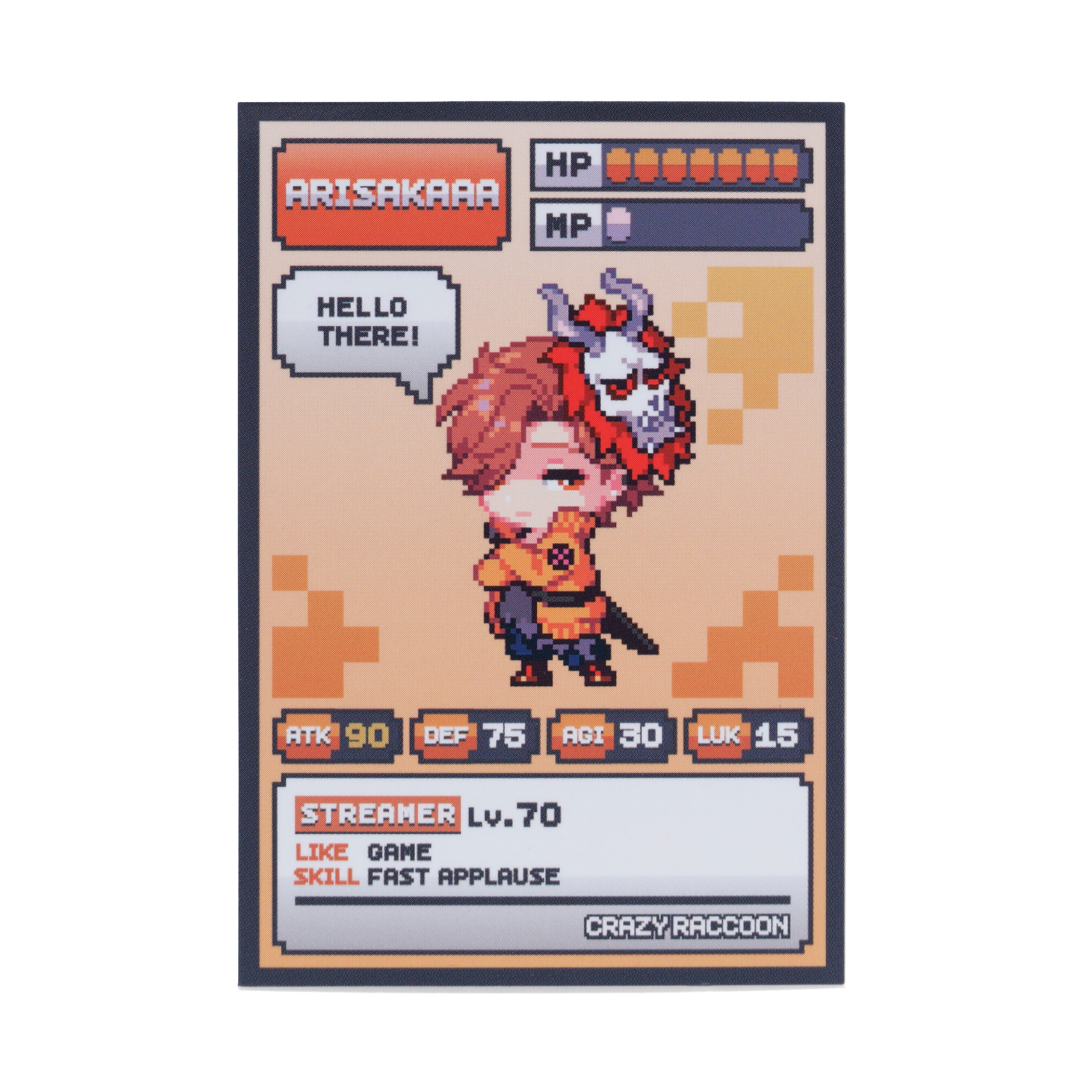 GAME DAY RANDOM CARD – CRAZY RACCOON