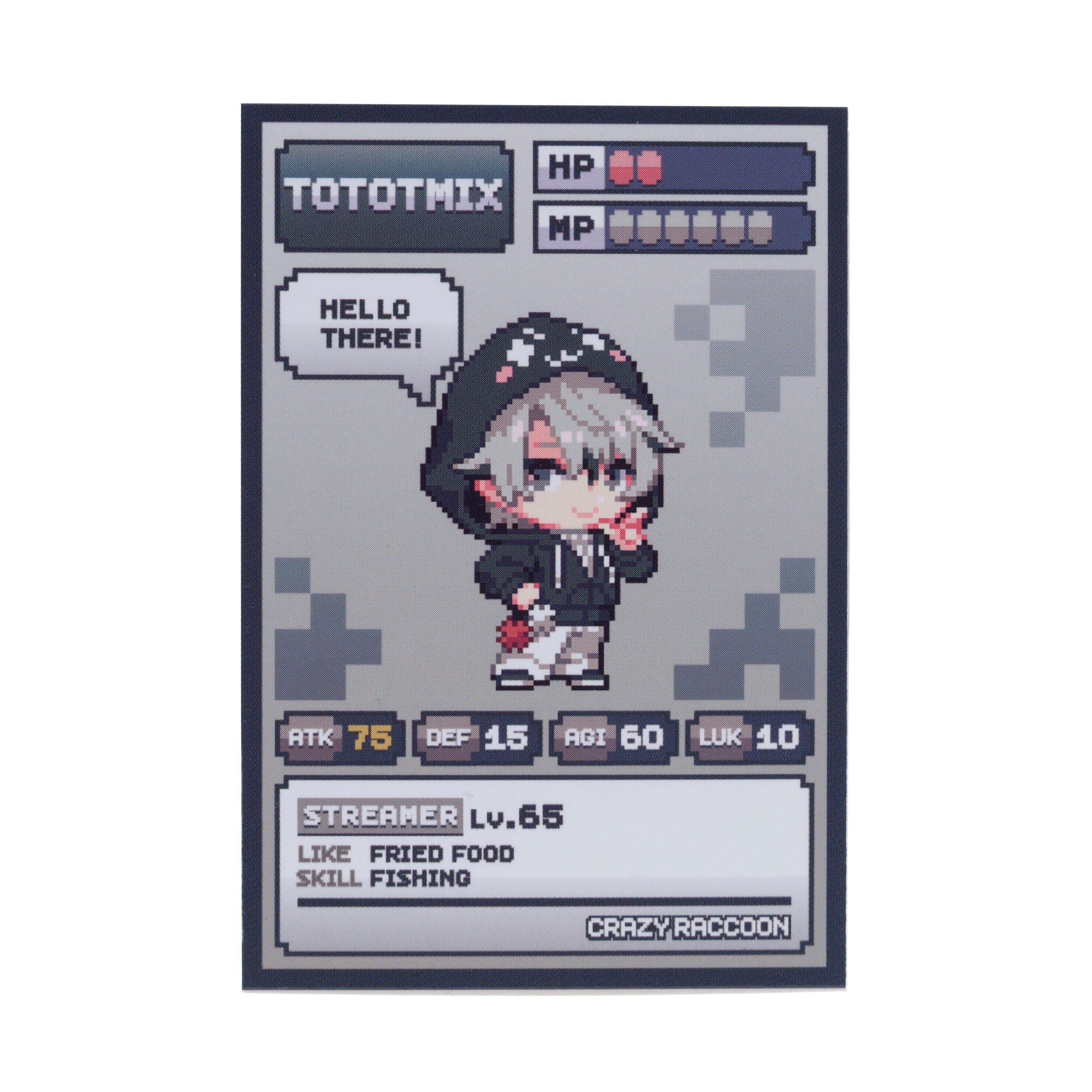 GAME DAY RANDOM CARD – CRAZY RACCOON