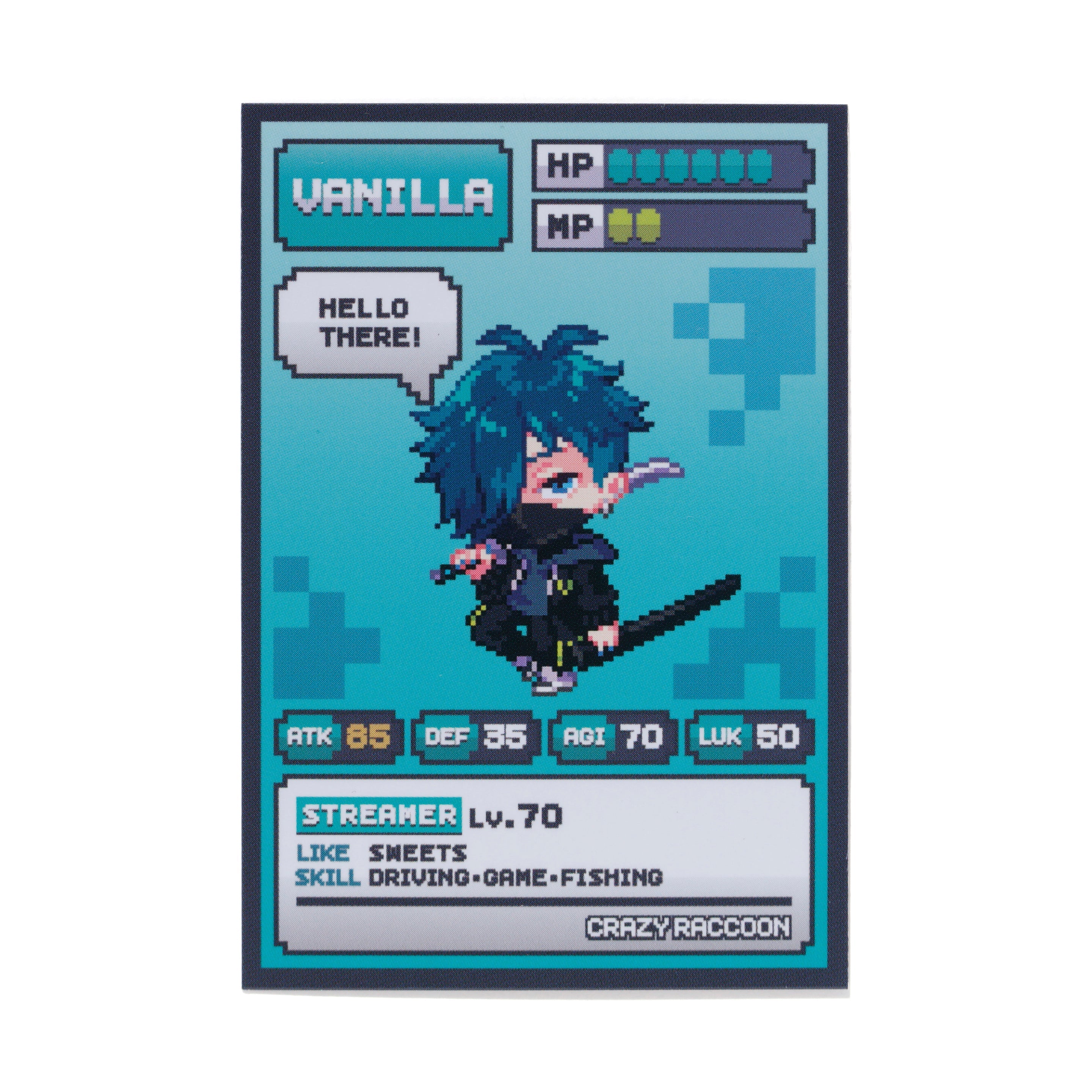 GAME DAY RANDOM CARD – CRAZY RACCOON