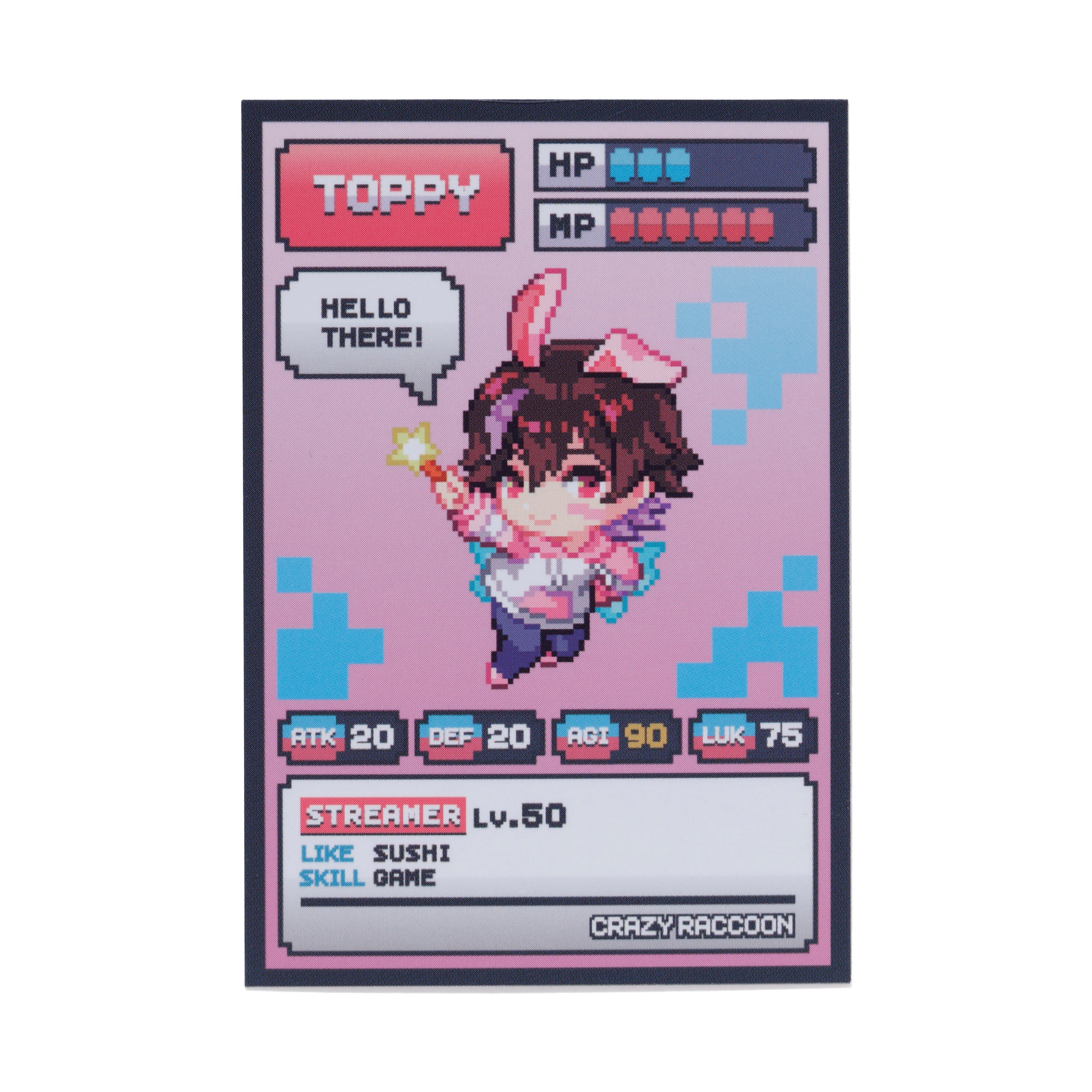 GAME DAY RANDOM CARD – CRAZY RACCOON