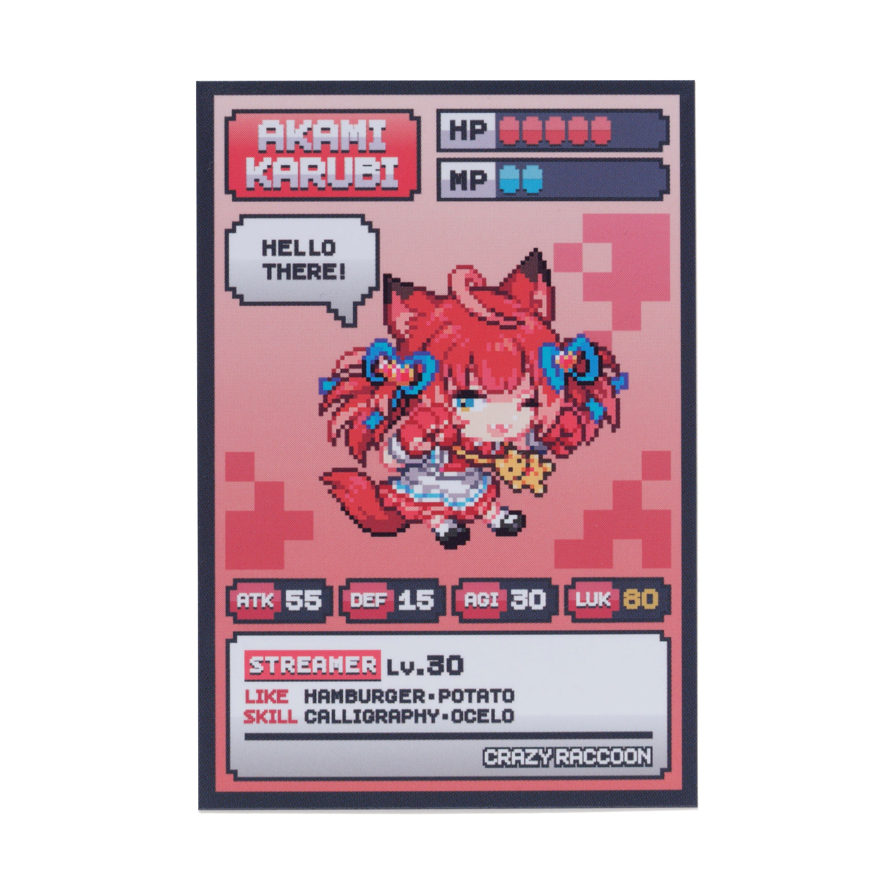 GAME DAY RANDOM CARD – CRAZY RACCOON