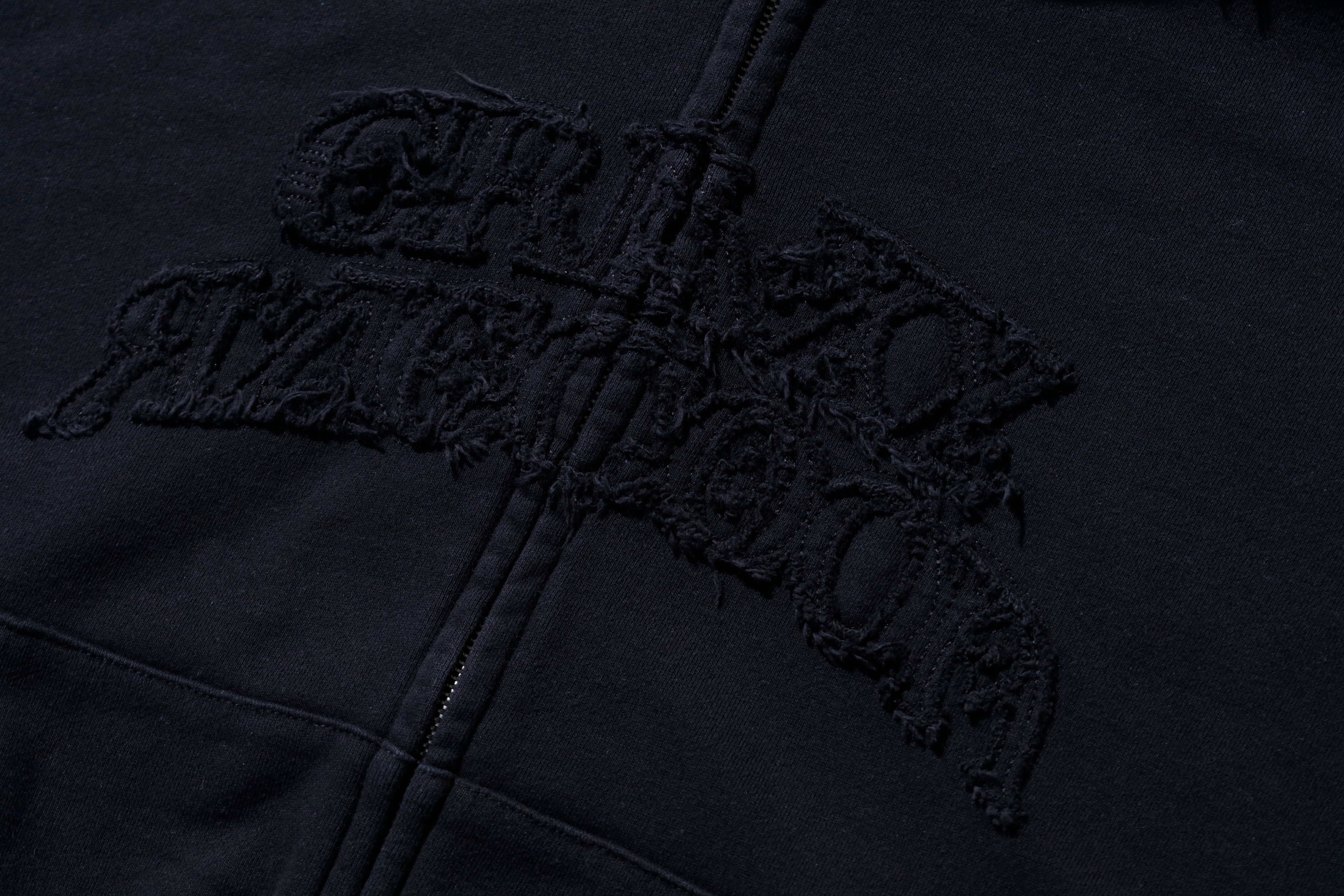 CR PATCH LOGO ZIP HOODIE – CRAZY RACCOON