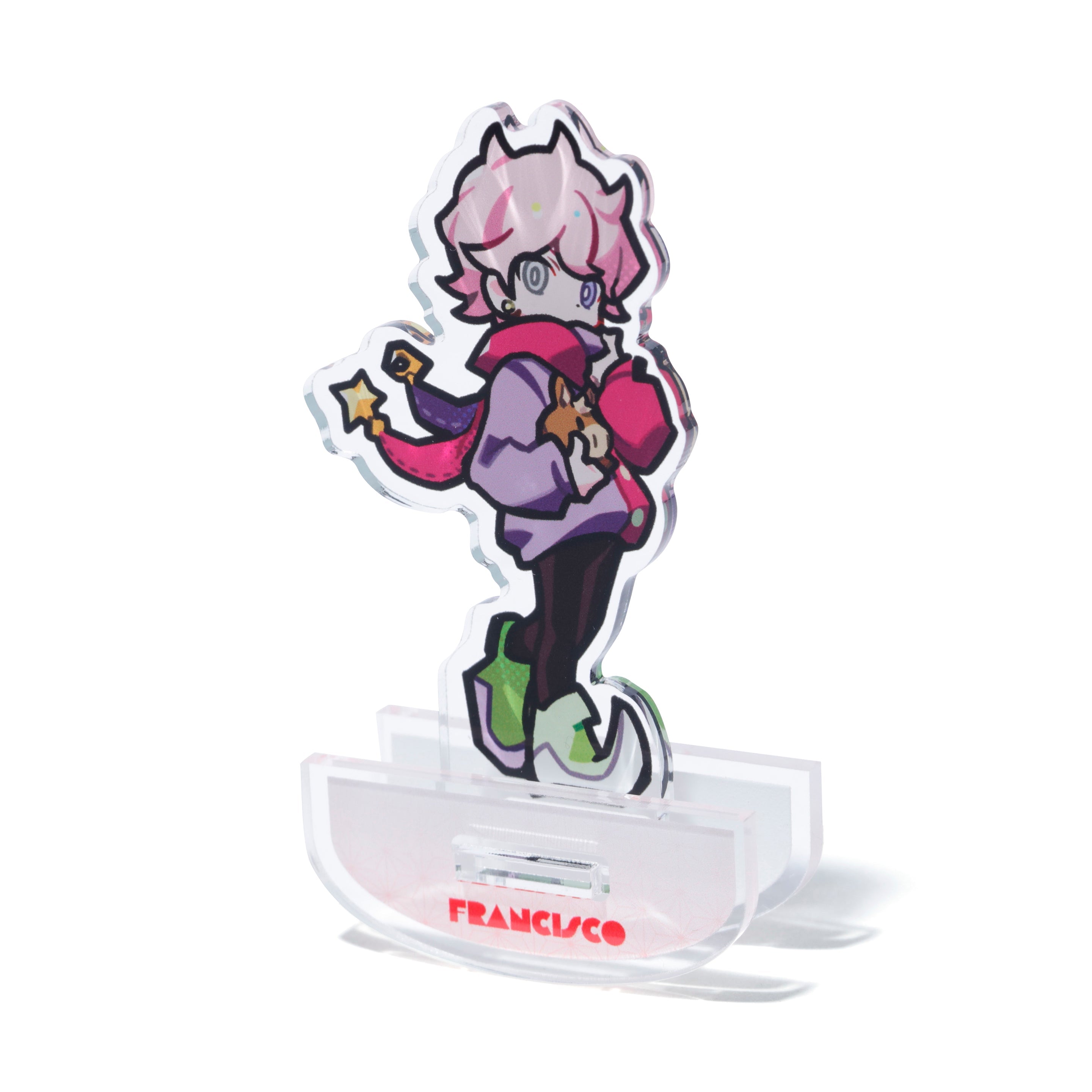 FRANCISCO WOBBLE ACRYLIC STAND NY2026 – CRAZY RACCOON