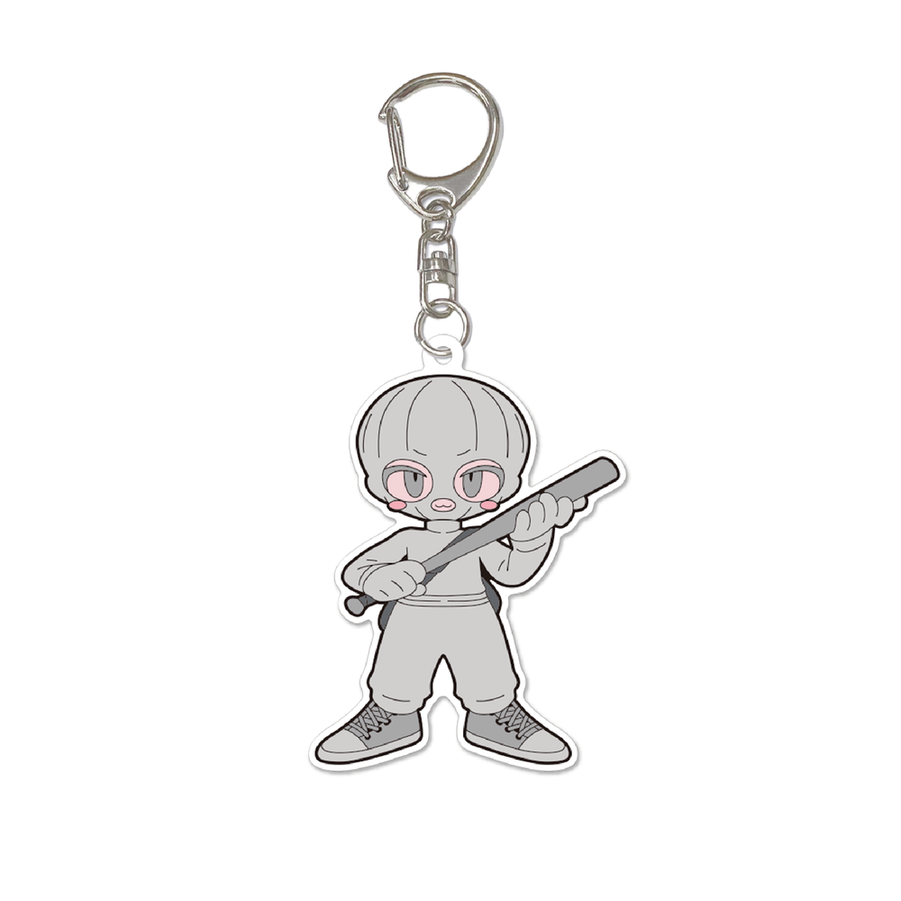 RUBBER KEYCHAIN – CRAZY RACCOON RUBBER KEYCHAIN – CRAZY RACCOON