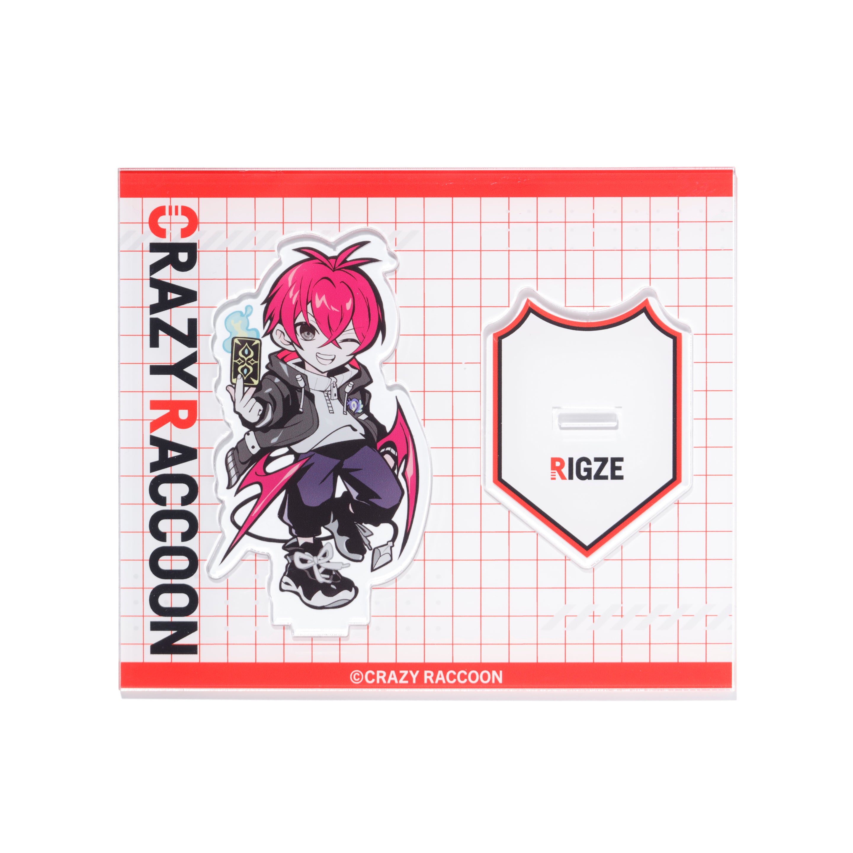 RIGZE ACRYLIC STAND – CRAZY RACCOON