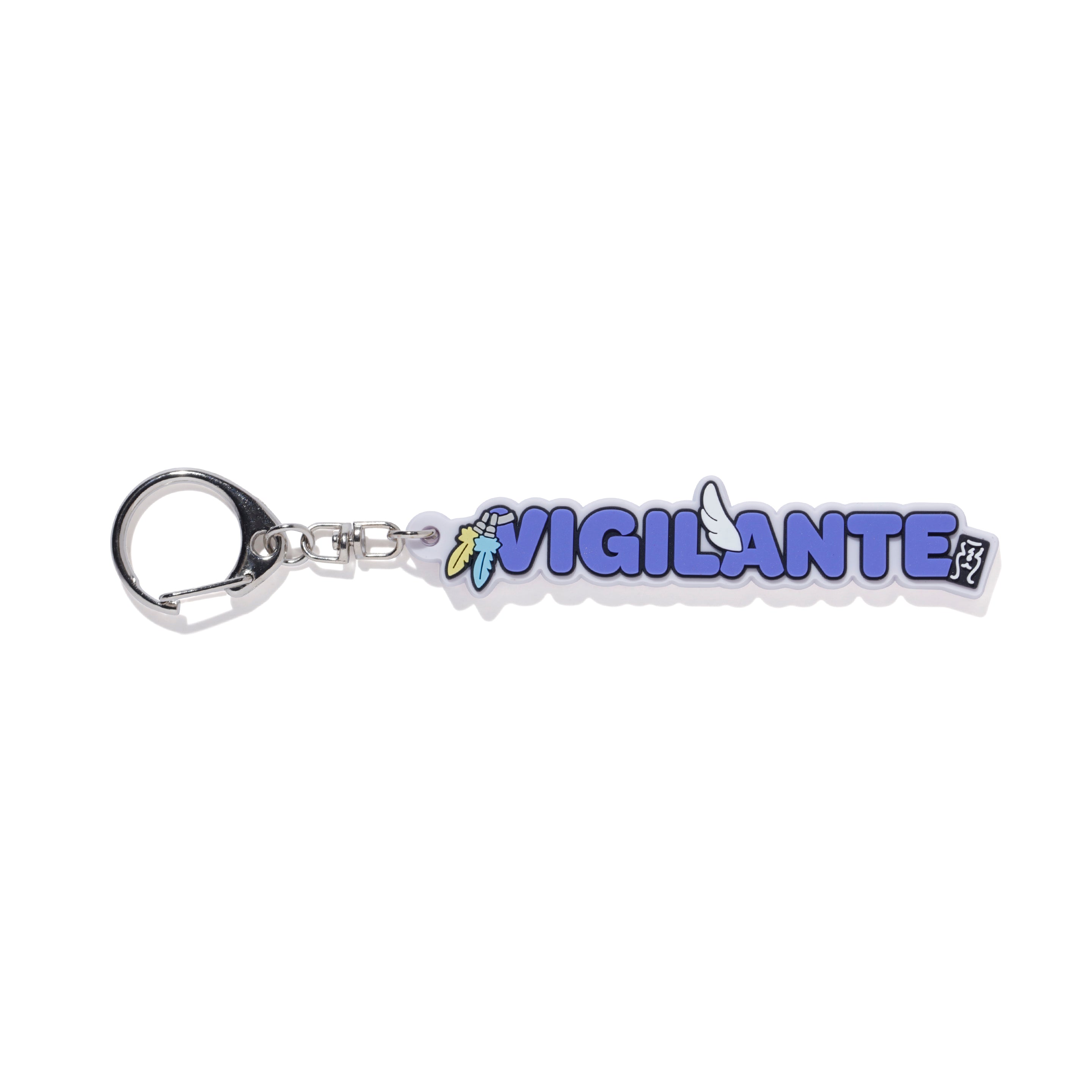 VIGILANTE NAME RUBBER KEYCHAIN – CRAZY RACCOON
