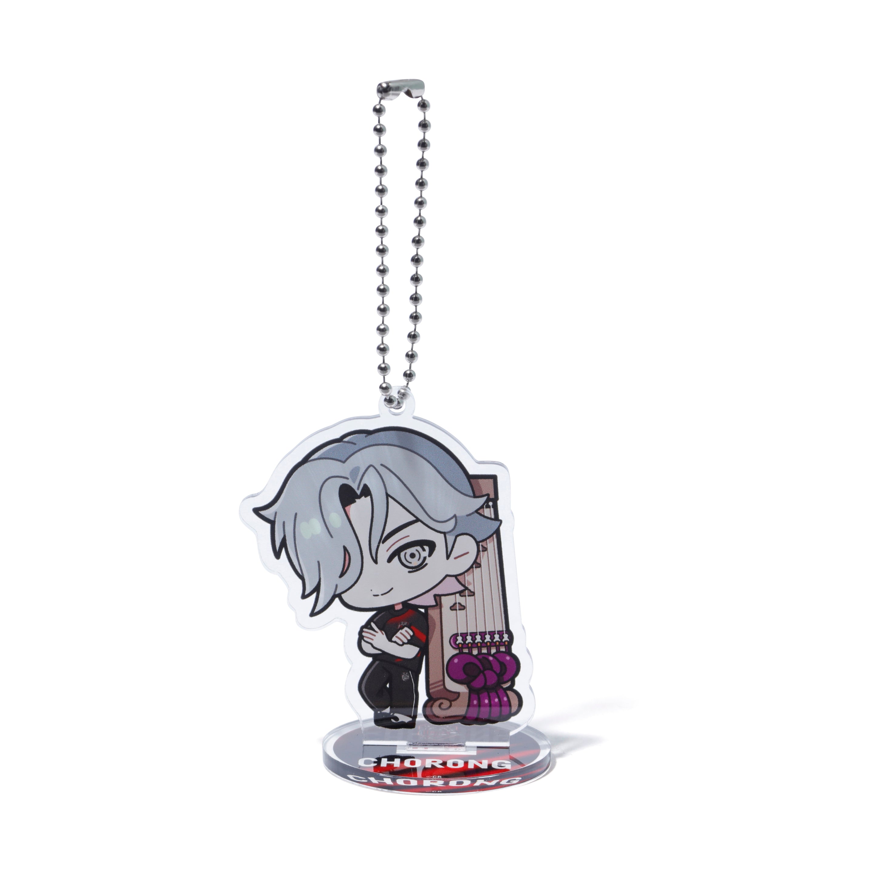 CH0R0NG ACRYLIC STAND KEYCHAIN – CRAZY RACCOON