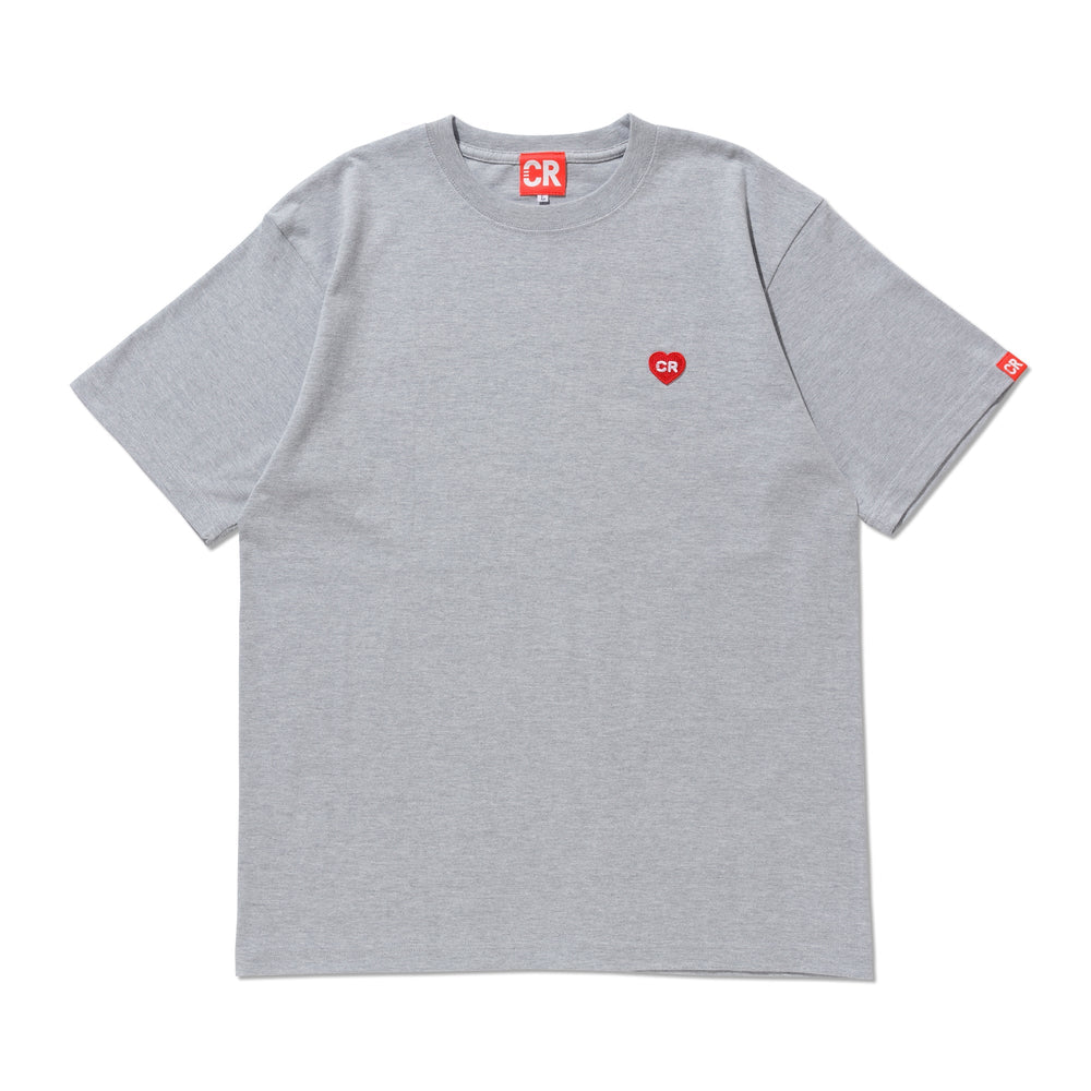 HEART LOGO ONE POINT TEE GRAY