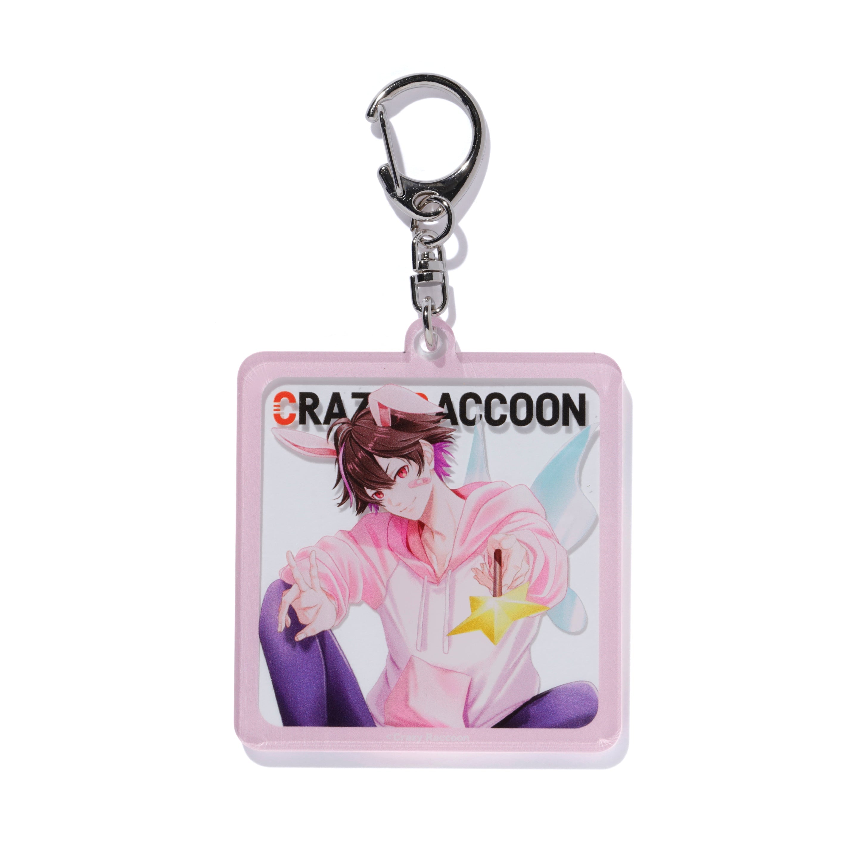 RANDOM FRAME KEYCHAIN – CRAZY RACCOON