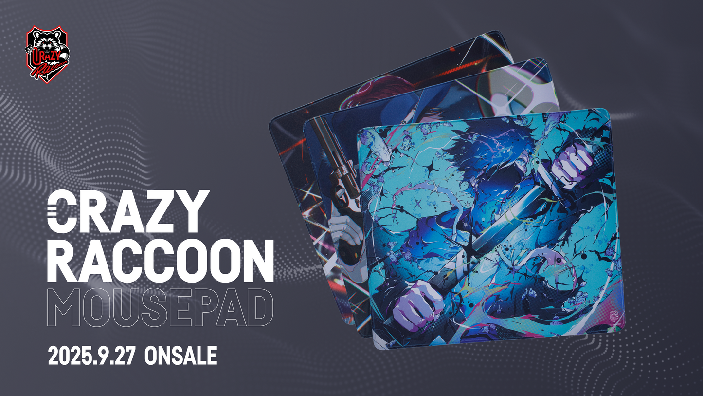 CRありさか crazy raccoon マウスパッド 3種 新品 ARISAKAAA MOUSEPAD CRありさか crazy raccoon マウスパッド 3種 新品 ARISAKAAA MOUSEPAD