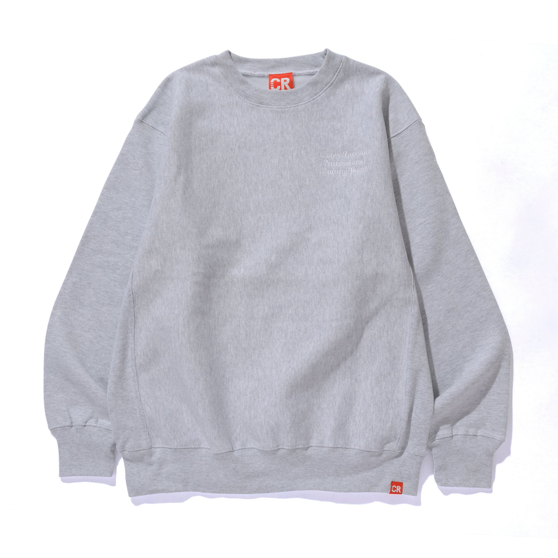 CRPGT LOGO CREWNECK GRAY – CRAZY RACCOON