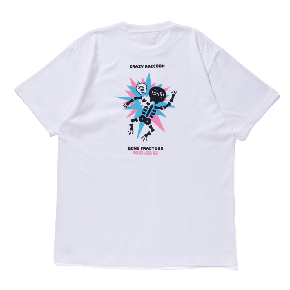 CRAZY RACCOON LOGO TEE WHITE CRAZY RACCOON LOGO TEE WHITE