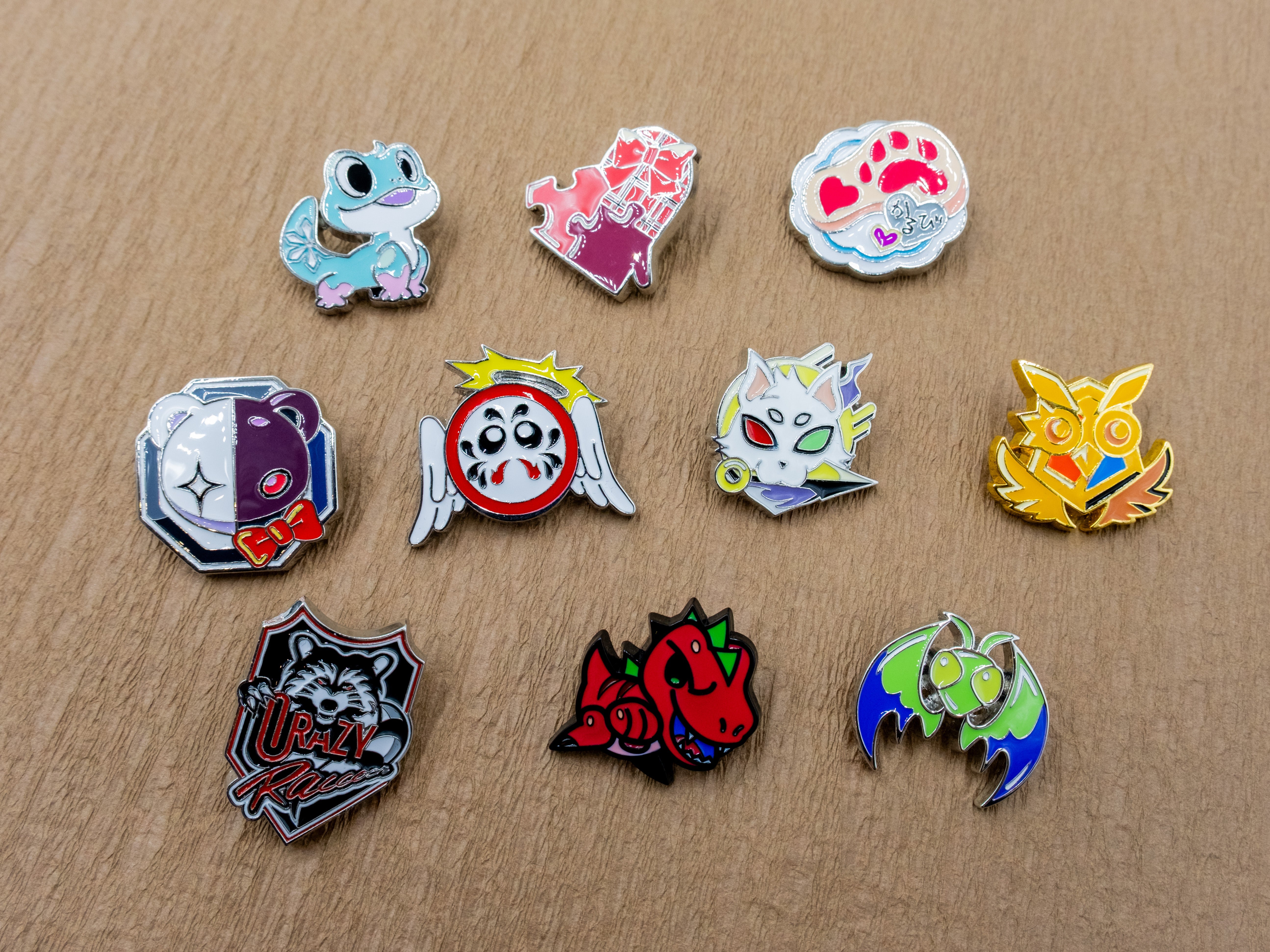 ピンズ・ピンバッジ・缶バッジ CR Crazy raccoon Vanilla VANILLA PIN BADGE – CRAZY RACCOON