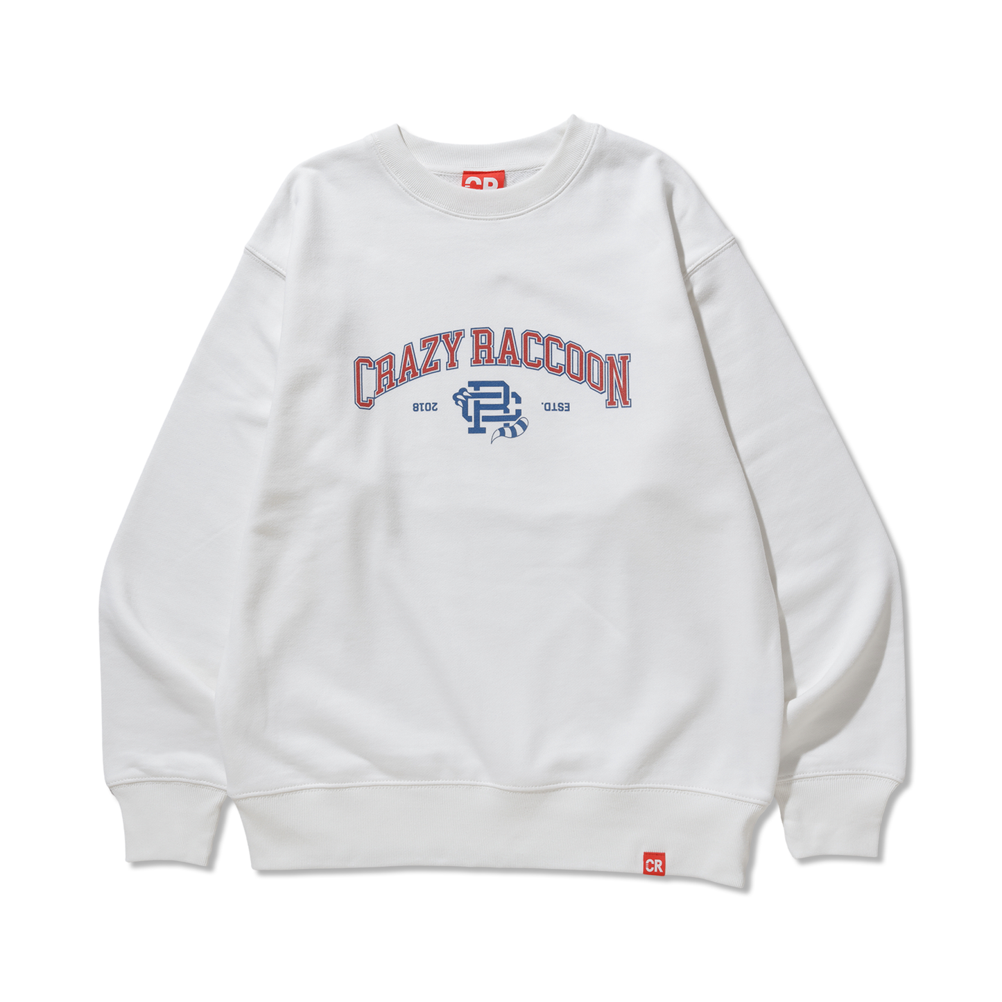 冬バーゲン☆】 CR COLLEGE LOGO CREWNECK WHITE L スウェット - www
