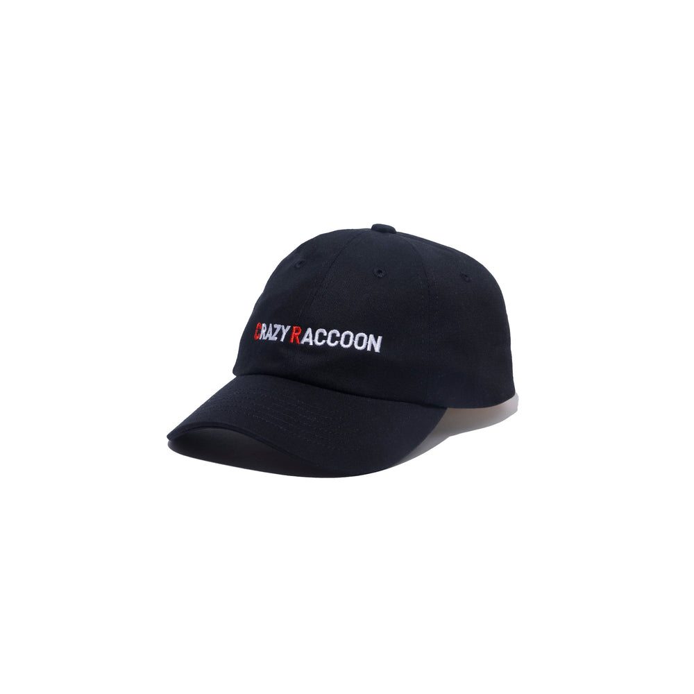 CRAZY RACCOON LOGO CAP BLACK