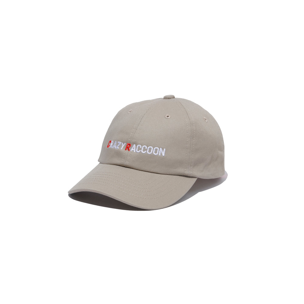 CRAZY RACCOON LOGO CAP BEIGE