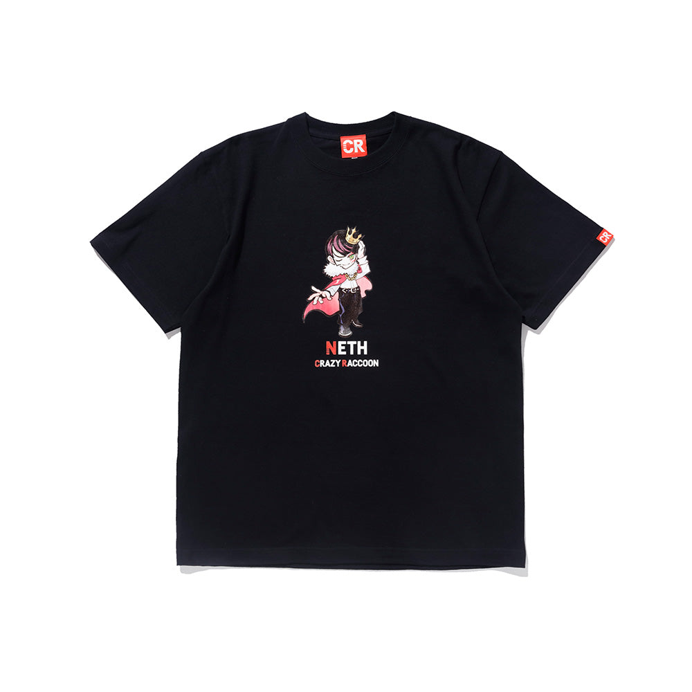 NETH TEE BLACK – CRAZY RACCOON