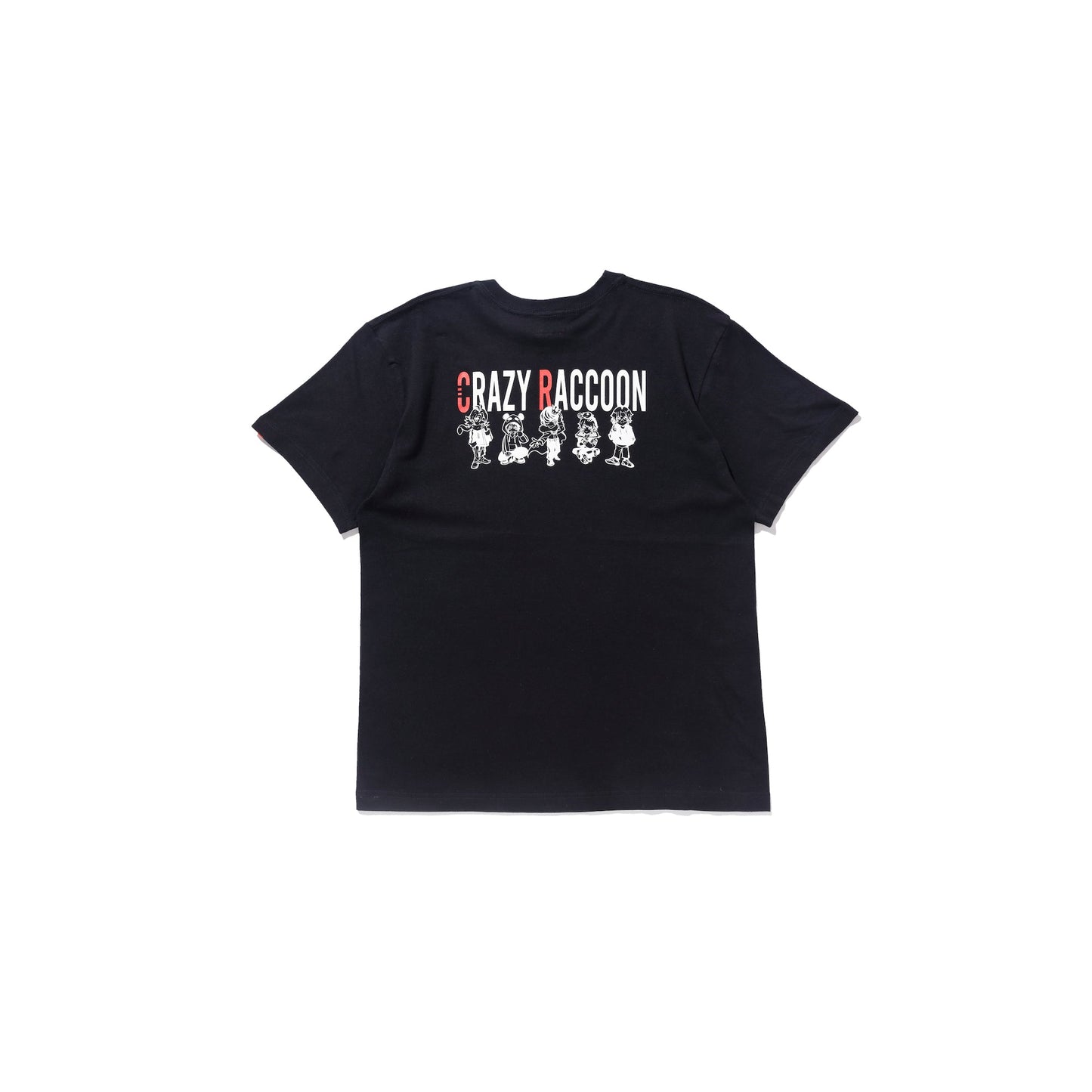 CR V TEAM TEE BLACK crazyraccoon Tシャツ - Tシャツ