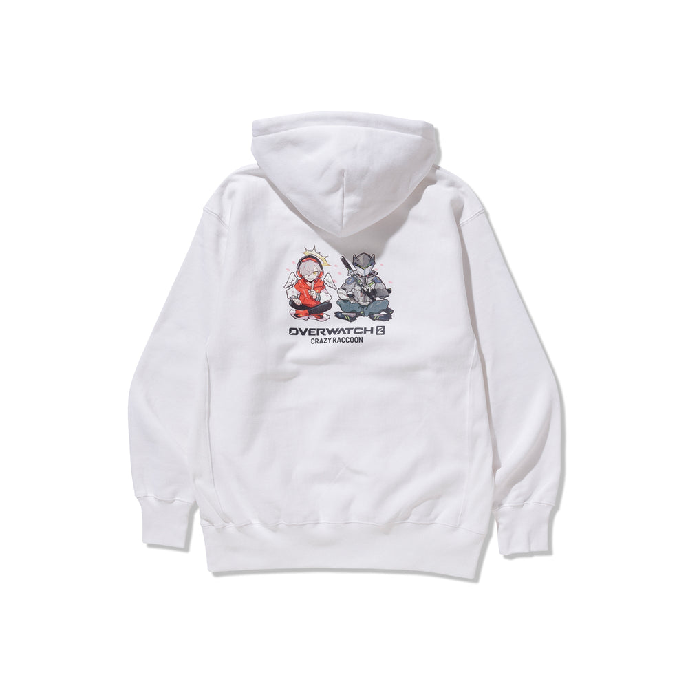 DARUMA IS GOD X GENJI HOODIE WHITE大妖怪