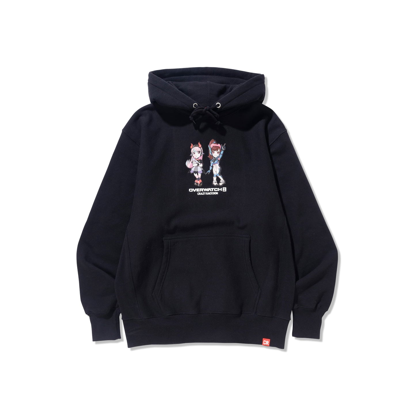 SELLY D.VA HOODIE BLACK L crazy raccoon - パーカー