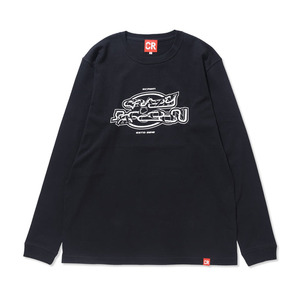 CRAZY RACCOON ROPE DESIGN L/S TEE BLACK - Tシャツ/カットソー(七分