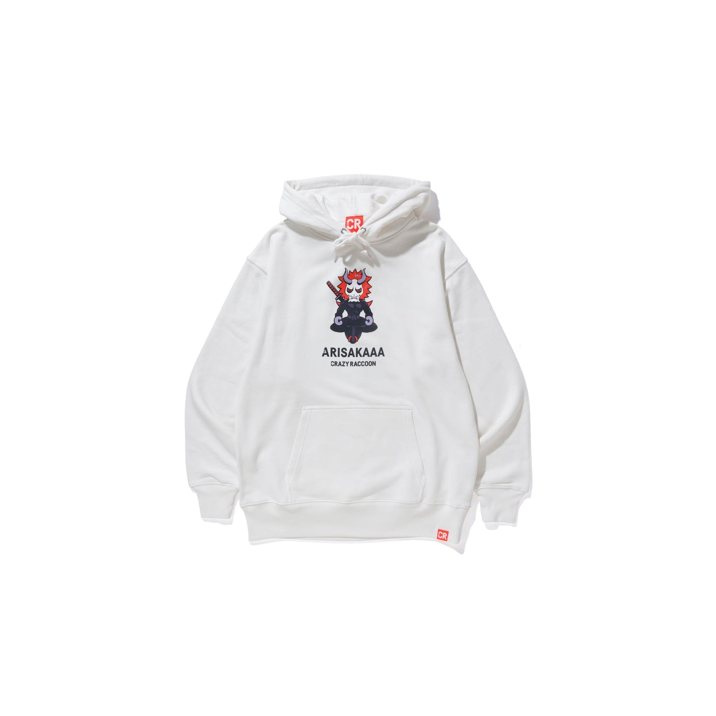 全日本送料無料 RACCOON CRAZY LOGO パーカー 白 ホワイト HOODIE ...